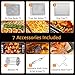 Freidora Aire Acekool Freidora sin Aceite 18L Horno de Aire Caliente con...