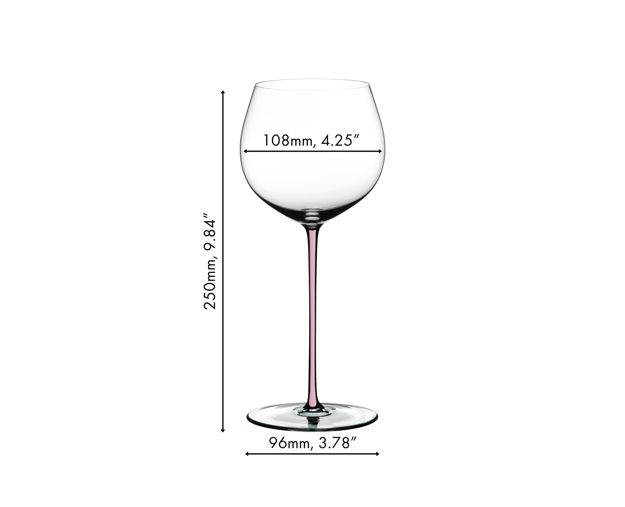 RIEDEL FATTO A MANO BY Eichenfass gereifter Chardonnay - Pink - Einzelpackung, Weinglas, Kristallglas, Spülmaschinenfest - 4900/97P