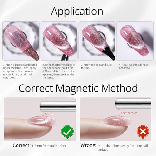 UR SUGAR Glassy Cat Magnetic Eye Gel Polish 15ml miniatura 6