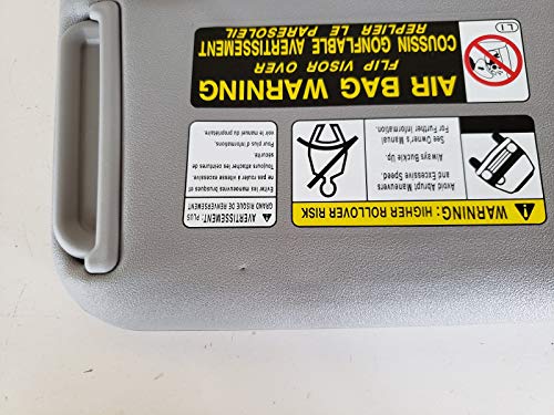 Genuine Toyota 74320-42501-B2 Gray Left Hand Sun Visor - Thumbnail 3
