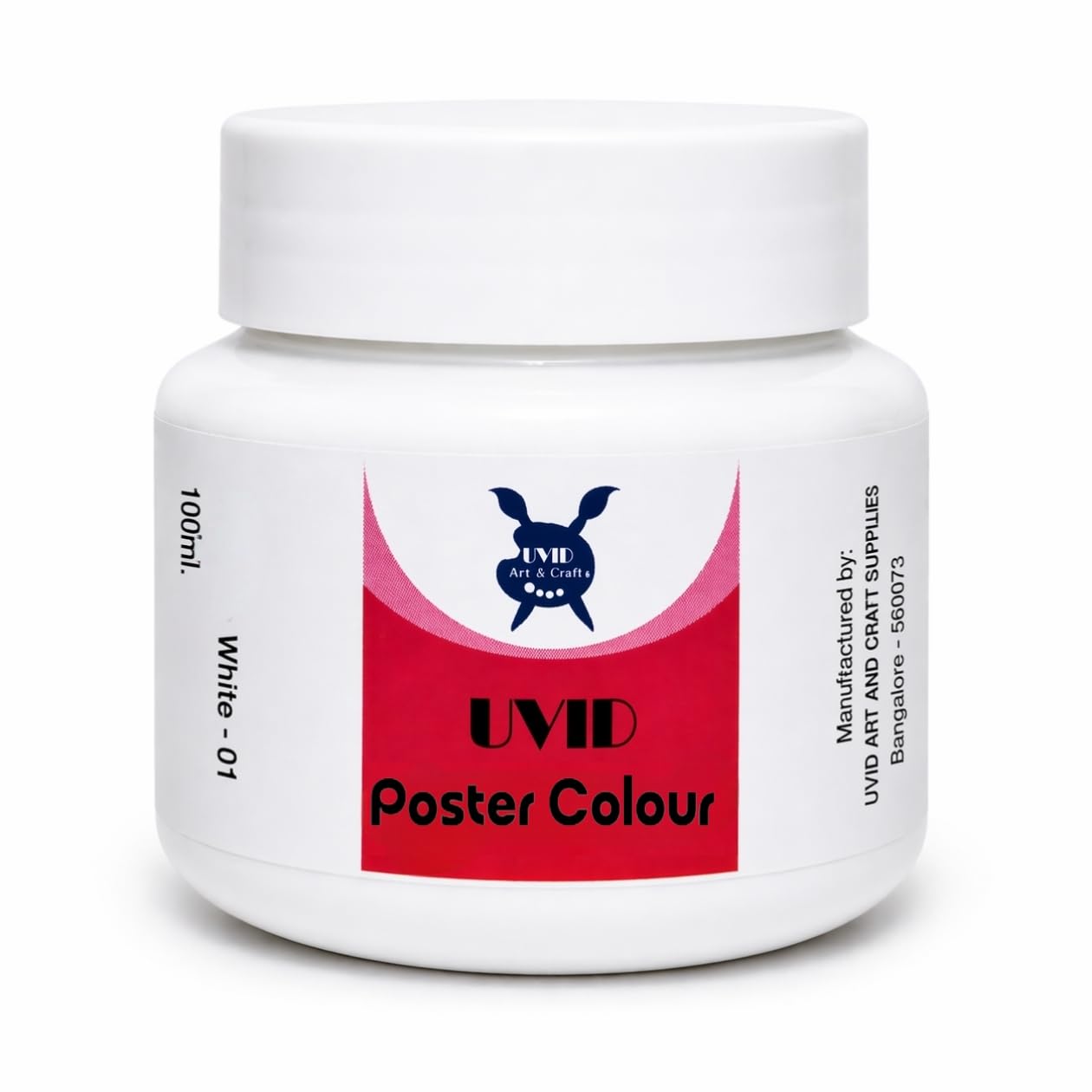 UVID POSTER COLOUR 100 ML WHITE COLOUR-image-14