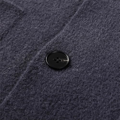 Men's Sleeveless Sweater Vest Fashion V-Neck Business Office Basic Thick Knitted Button Down Cardigan Vest4