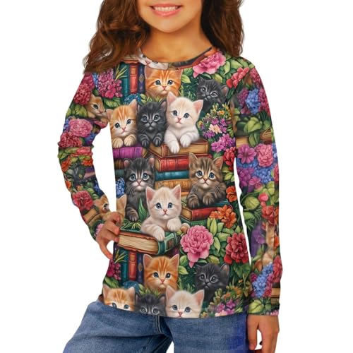 HUIACONG Long Sleeve T Shirt Boys Girls Graphic Tee for Kids Children3