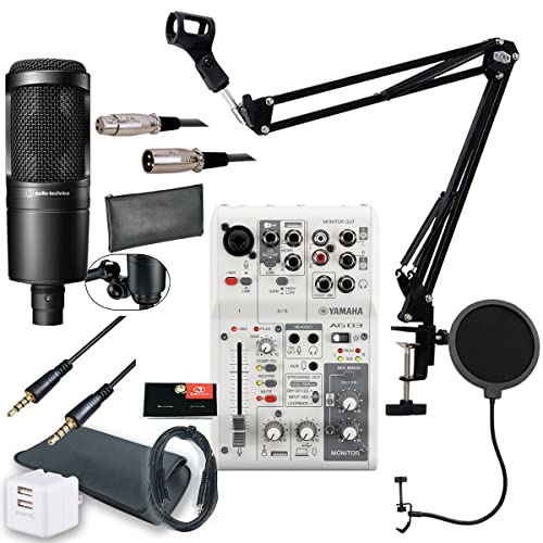 DTM・DAW YAMAHA AG03 MK2 & audio-technica AT2020 Amazon.co.jp: YAMAHA / AG03MK2 WHITE AT2020 Androidユーザー向け