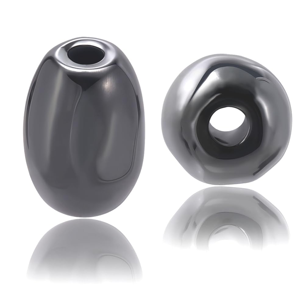 Perlina Distanziatrice In Onice Nero Opaco Naturale Da 4 Mm, 6 - Foto 3