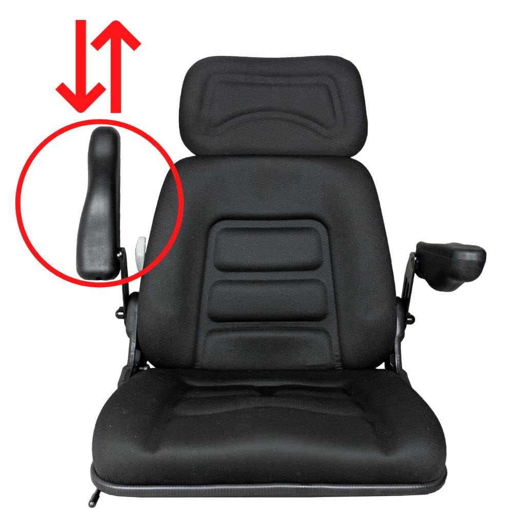 KlaraSeats Schleppersitz Hofladersitz S 85/90AR Stoff Schwarz