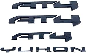 GMC Accessories Yukon AT4 Emblems In Black - Foto 12