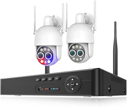 8CH UHD 4K PTZ Wireless Security System 8MP Dual Lens WiFi Camera 8X Zoom CCTV Record Surveillance Protection KitNone,8CH NVR 2pcs Cameras