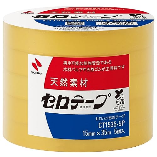 Amazon | ニチバン セロテープ 大巻 15mm×35m CT-15355P 5巻