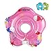 Salvagente ad anello, regolabile, gonfiabile, per bambini prima infanzia, età: 1 -18 mesi, Pink