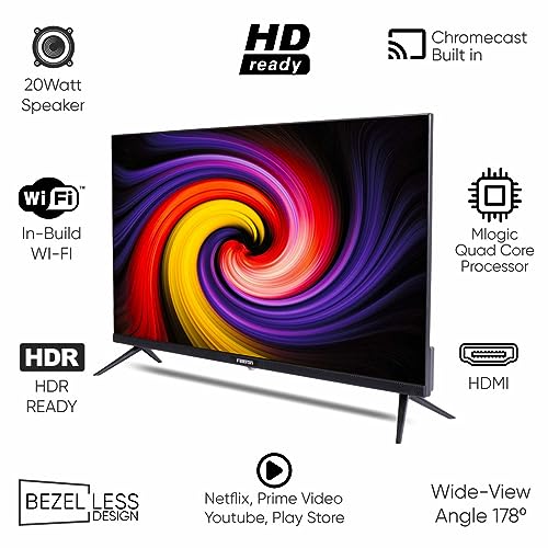 Image of 80 cm (32 inches) Frameless HD Ready Android Smart LED TV FT3209SFL (Black) (2023 Model)