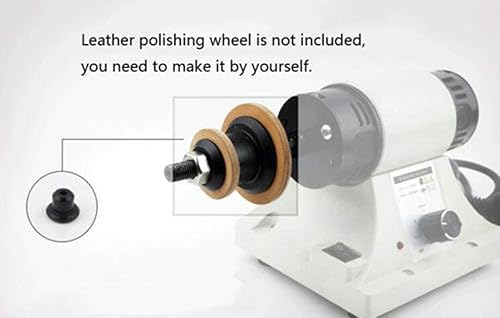 Miniatura 4 de Pulido de cuero pulido máquina de pulir 110 V 350 W escritorio cuero borde rectificadora pulidora lateral de cuero 0-8000RPM