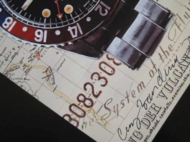 Amazon.co.jp: A4 額付き ポスター 時計 ロレックスアート GMTマスター