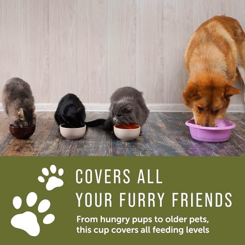 Tazas medidoras para alimento de mascotas, 2 unidades, negro, capacidad 2 tazas miniatura 4