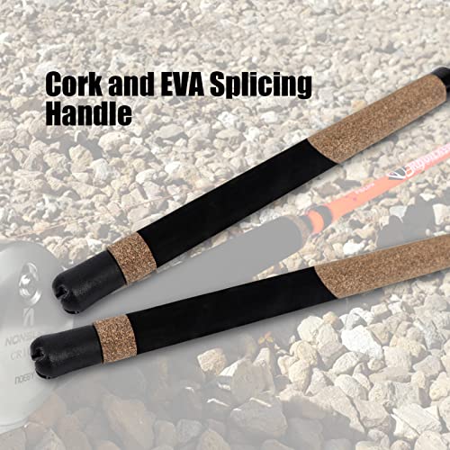 Fiblink 1-Piece & 2-Piece Catfish Rod Portable Catfishing Rod With Sensitive Tip (7'6”-Extra Heavy-2Pcs) #TOP4