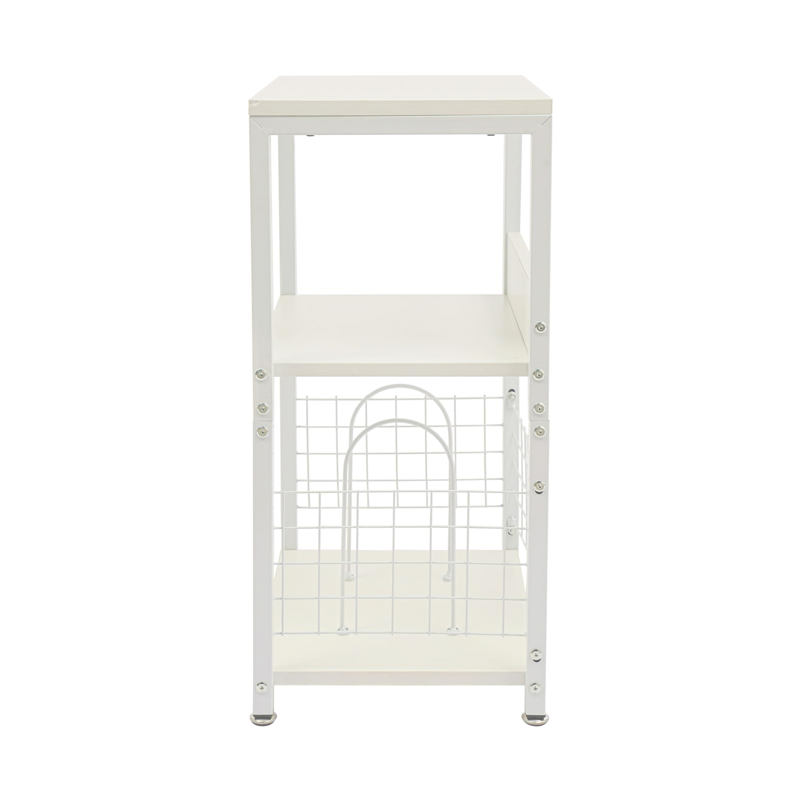 Mobile Vinile Stoccaggio a 3 livelli Ripiano Giradischi carico 45kg Struttura Ferro MDF Stabile Separatori Porta dischi Rimovibili Tavolo di Supplemento per Soggiorno Camera Ufficio