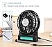 OPOLAR Battery Operated Travel Fan, Portable Personal Handheld Face Fan, 3-13 Working Hours, 3 Speeds, Strong Wind with Internal and Side Light, Quiet Rechargeable Desk Fan for Boating-4'' / 2 pack