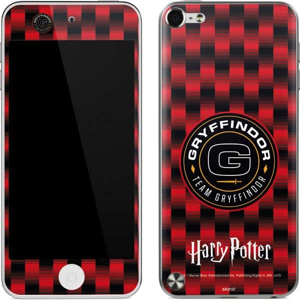 Skinit Decal MP3 Player Skin Compatible with iPod Touch (5th Gen&2012) - Officially Licensed Warner Bros Team Gryffindor Design