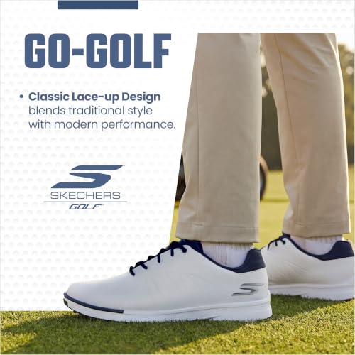 Image of Skechers Men's Tempo Waterproof Golf Shoe | Golf, Waterproof, Move Foam, ECO FLIGHT Cushioning, GRIPFLEX Spikeless Outsole, Breathable, Lightweight
