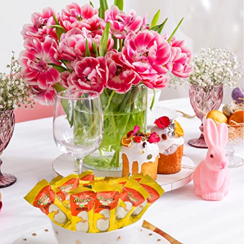 REESESeggs White Creme Eggs, Peanut Butter Snack Size Easter Candy, 2