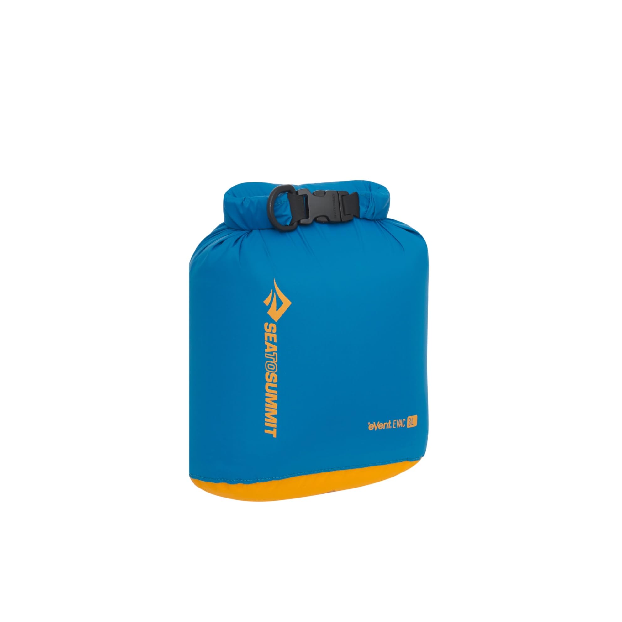 SEA TO SUMMIT - Evac Dry Bag XXS 3L - Space Saving Waterproof Storage - Lightweight - Roll-Top - Recycled Fabric - Base Lash Point & D-Ring - Backpacking - 17 x 13.3 x 21.3cm - TurkishTile Blue - 43g