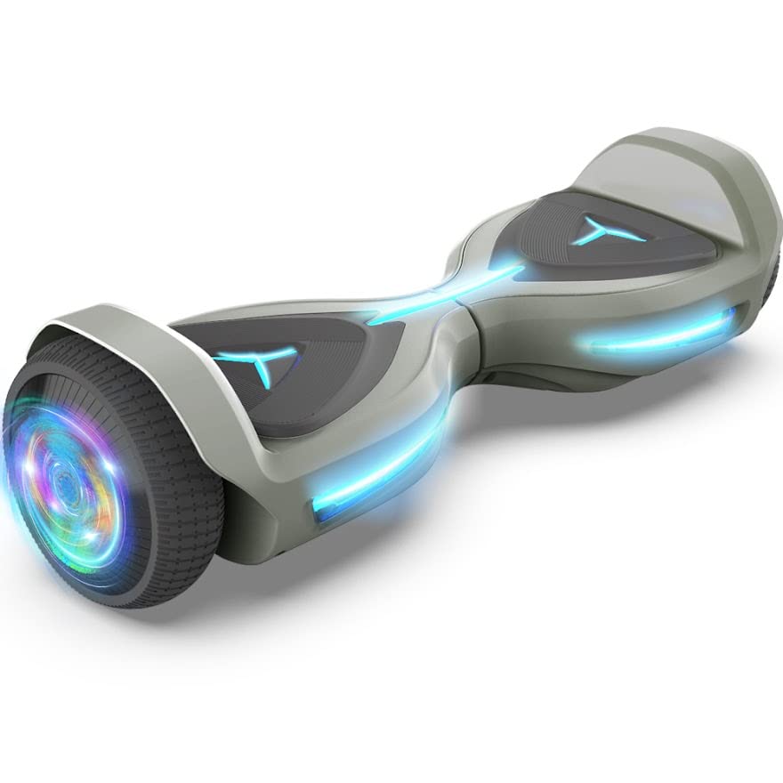 HOVERSTAR Bluetooth Hoverboard for Kids, LBW27 - Matt Color Self Balancing Scooter Built-in Wireless Speaker, LED Lights and Flashing Wheels