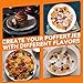 Baker's Friend Mini Pancakes Maker Machine, Dutch Mini Pancake Griddle, 14 Holes Electric Poffertjes Pan, Ideal for Breakfast, Snacks, Desserts & More, Red