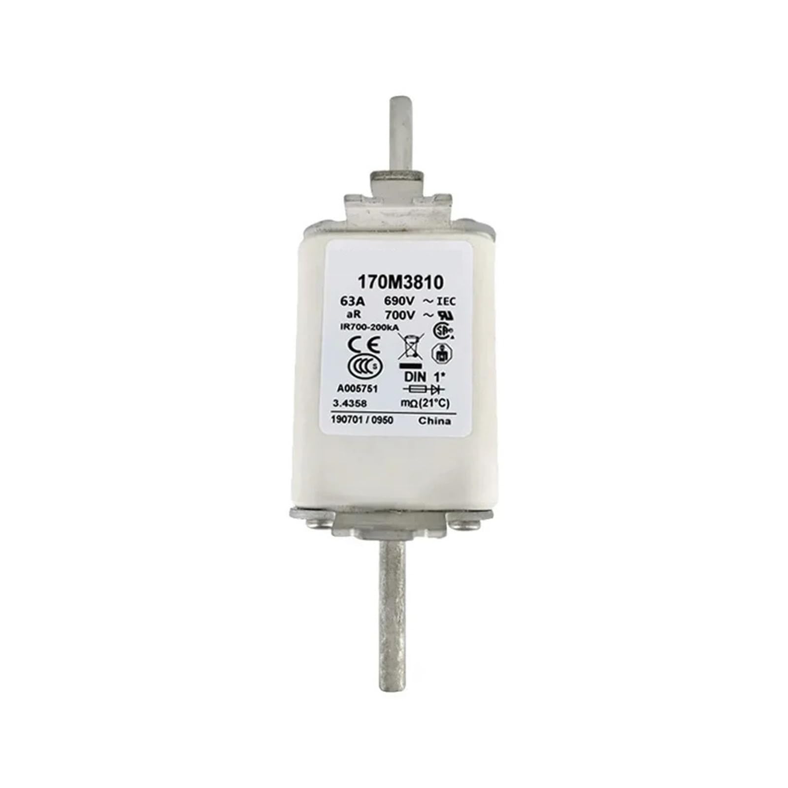 Peqyuacte 5V 170M3810 170M3811 Dc Fast Fuse(170M3810)