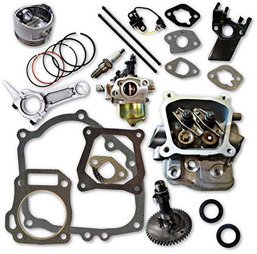 Auto Express GX160 Rebuild Kit with Piston Connecting Rod Cylinder Head Pushrods and Carburetor