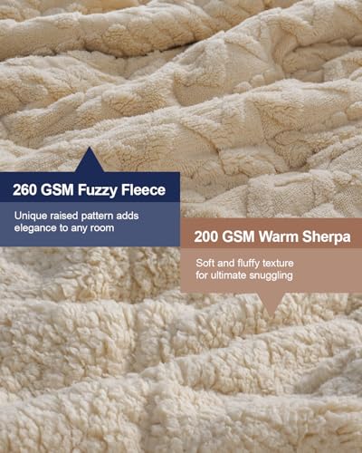 Image of Super Fuzzy Soft Sherpa Fleece Weighted Blanket, 15 lbs Dual Sided Fluffy Heavy Weighted Blankets for Adults - No Bunching with Double Layers of Soft Inner Lining (60 inchx 80 inch, 15 Pounds)