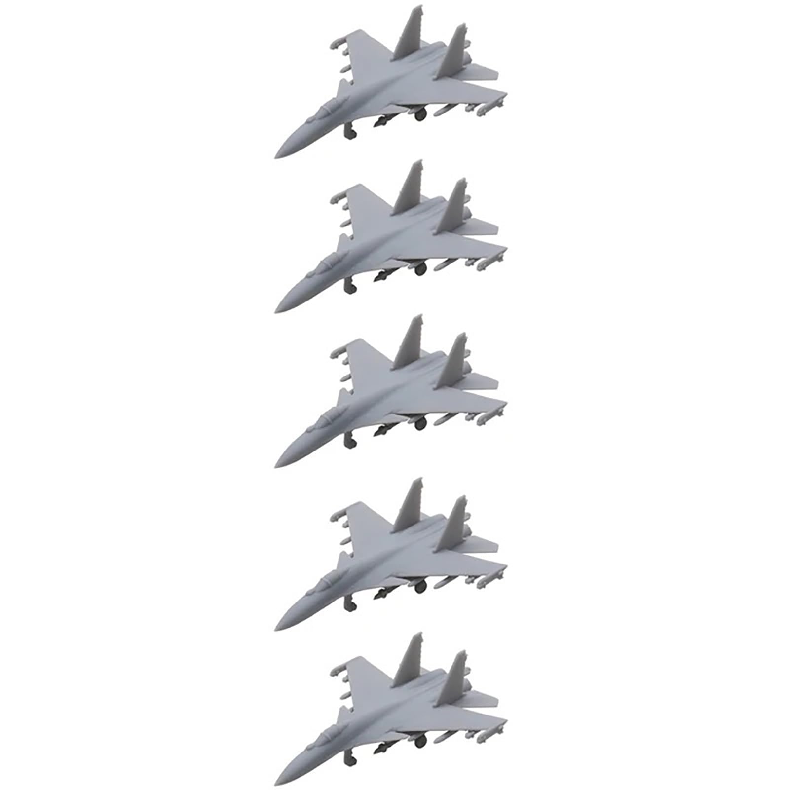 5PCS Su-37 Flanker-F Fighter Aeroplane DIY Model 1/2000-1/350 Scale Fighting Plane Mould Uncolored Aircraft Part for Military Model Collection(1/700 (31mm))