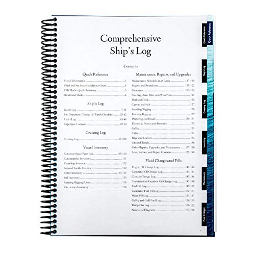 The Boat Galley Ship's Log: 5 Logs In 1 Book - Watch Log, Cruising Log, Fluid Changes & Fills, Maintenance, Repairs & Upgrades Plus Vessel And Spares Inventory #TOP1