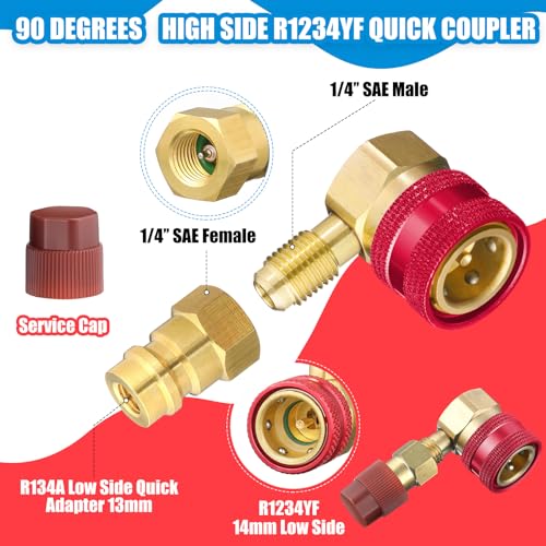 Adaptador R1234yf a R134a para aire acondicionado de auto miniatura 3