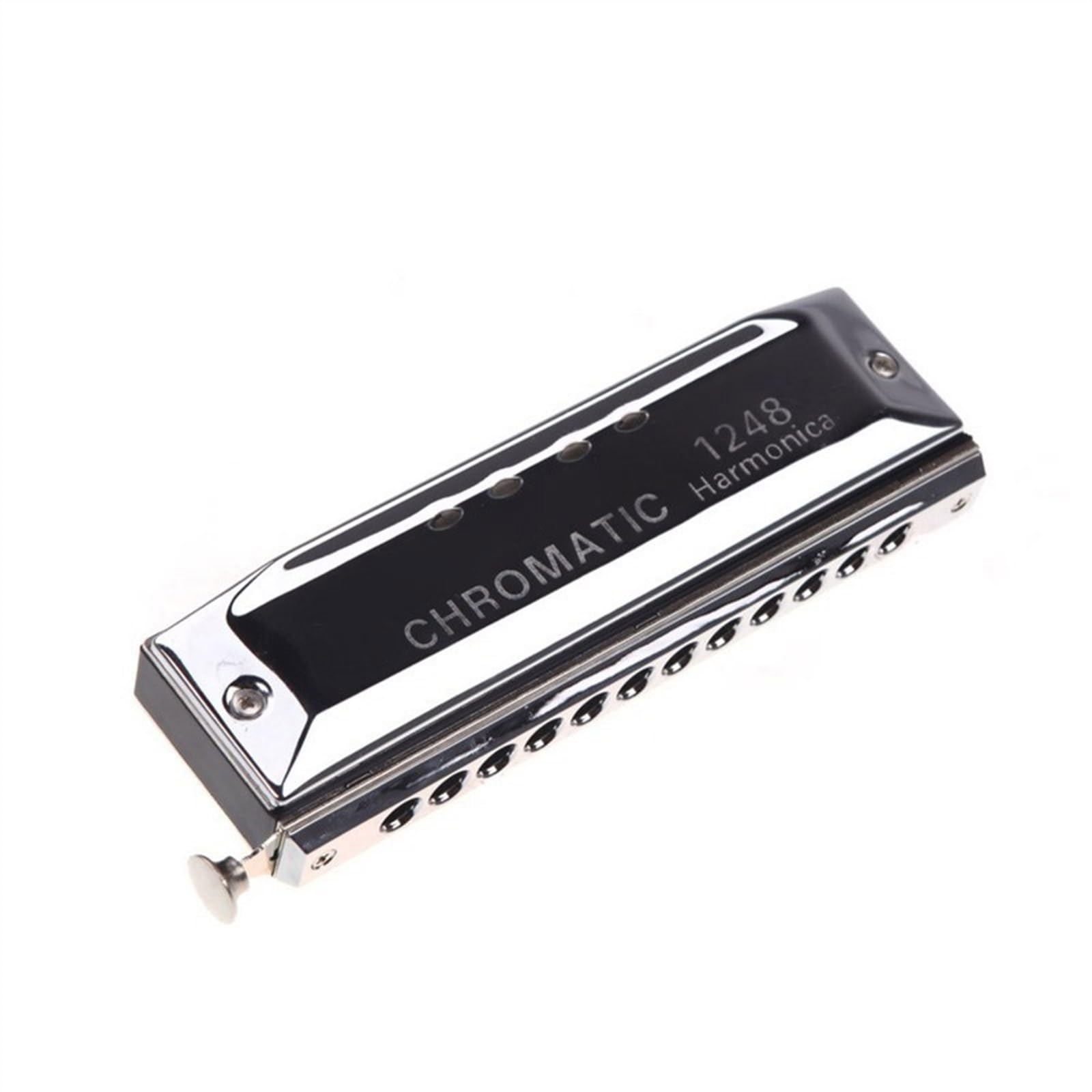 Armonica Cromatica A 12 Fori 48 Tone C Key Harmonica Strumento Musicale A Fiato Con Custodia Armonica Strumento Musicale