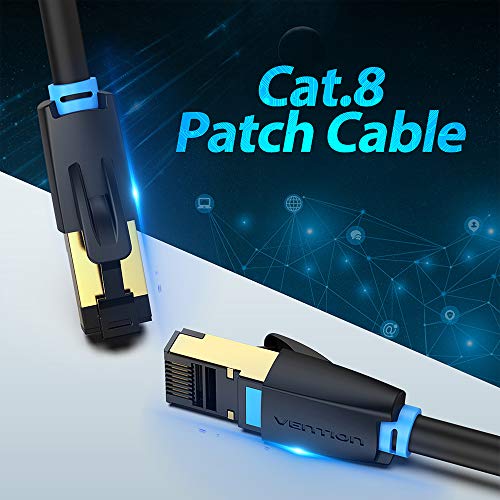 Btuty CAT8 Cabo de remendo 40Gbps Cabo banhado a ouro Cabo macio de PVC com revestimento SFTP LSZH I