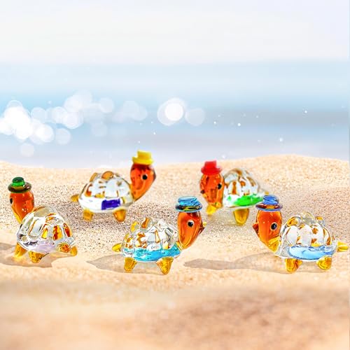 Figurines tortue de mer mini déco verre soufflé H&D - 2