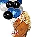 Party Decoration Supplies/Birthday Decorations With Happy Birthday Banner/happy Birthday Balloons Decor, Perfect For Girls Boys Kids Women And Men/Blue Silver and Black<69 pcs>