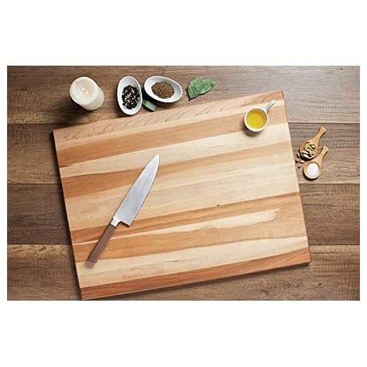 Labell Boards L18240 Large Reversible Canadian Maple Cutting Board