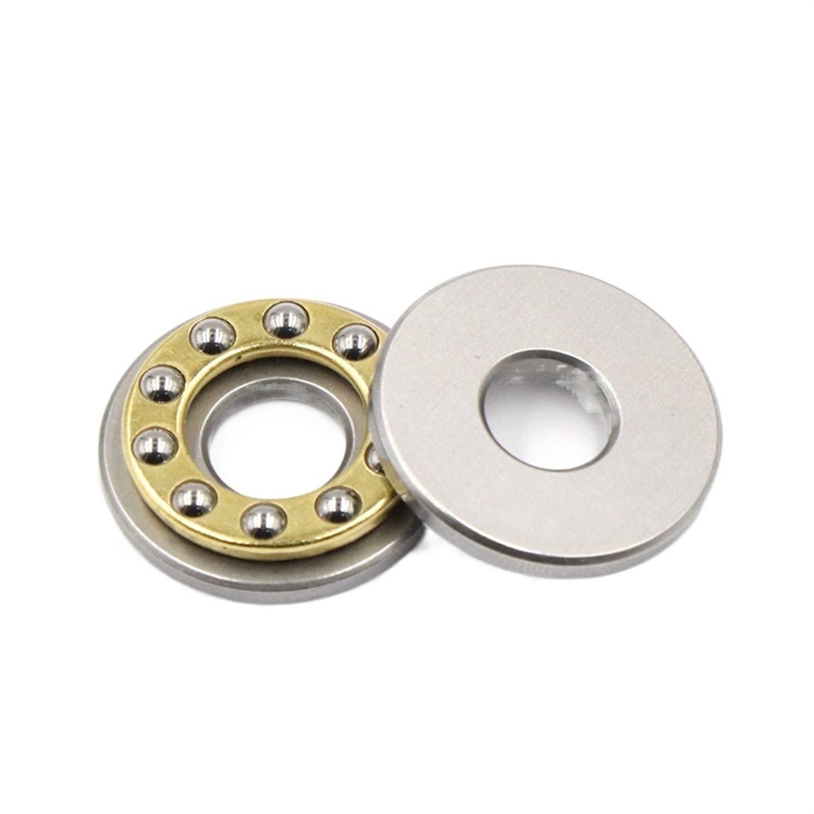 VSPPJYFG Bimetal Seal Shield Micro deep Groove Bearing 1pcs Mini 3-in-1 Plane Axial Ball Bearing Thrust Bearing F2-6M F2.5-6M F3-8M F5-10M F6-12M F7-15M F8-16M F10-18M F12-21M(F8-16M 8x16x5)