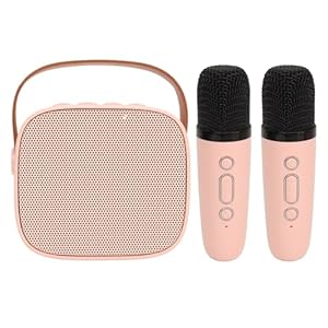 Generic Karaoke Zestaw Różowy z Mikrofonami