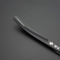 Vista 8 de Juego de tijeras profesionales de aseo para perros de 7.0 pulgadas, rectas, adelgazantes, curvas, picadoras y peines, 5 piezas en 1 juego para Negro