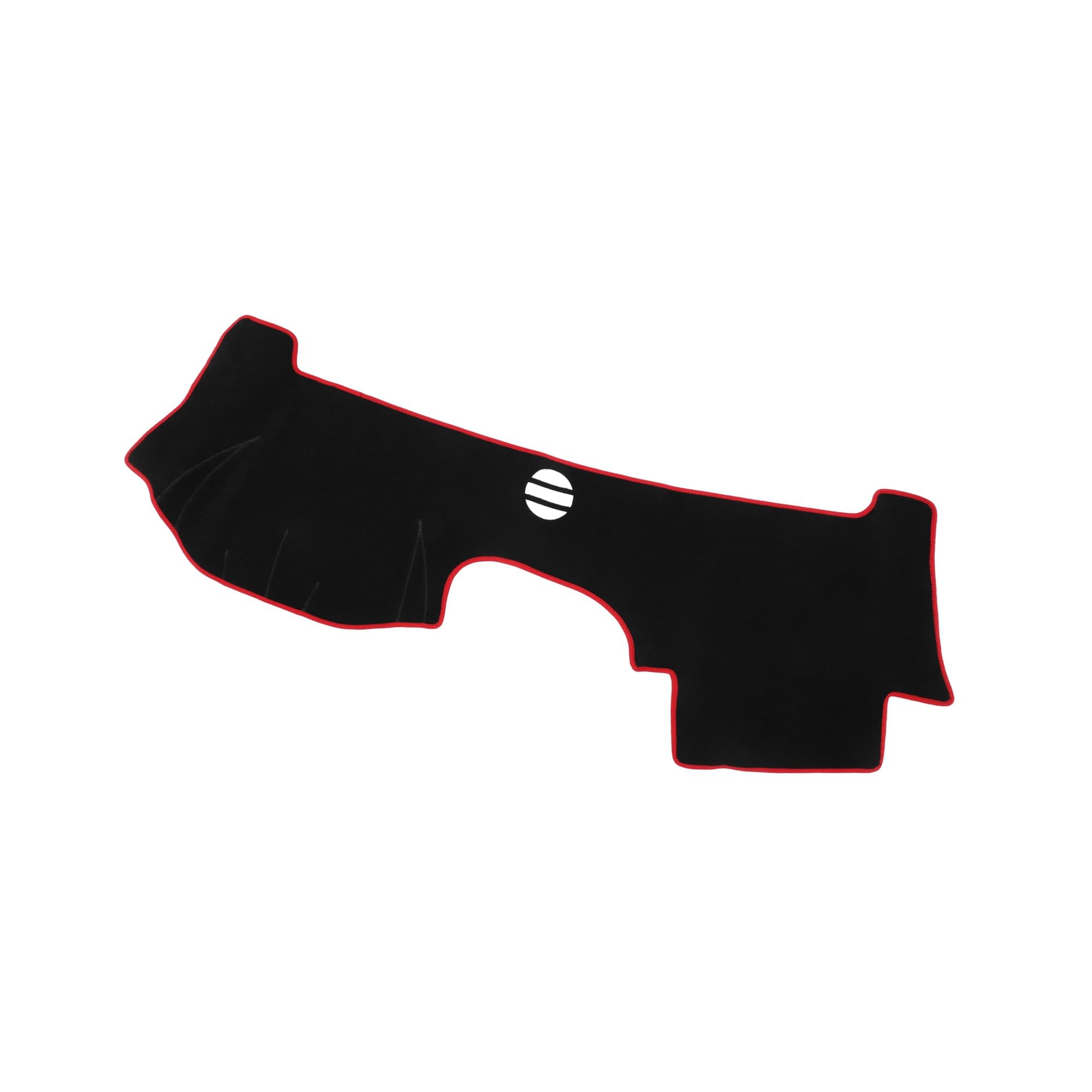 ACROPIX Dashboard Cover Compatible for Cadillac CTS 2004-2009, Non-Slip Polyester Black Red Dash Cover Mat Dash Board Protector Cover Car Parts