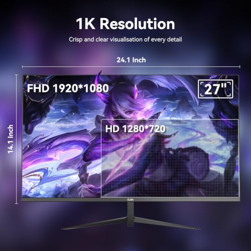 Image of 27 Inch Gaming Computer Monitor IPS 240Hz FHD(1920x1080P), 99% sRGB,1ms Response Time, 300cd /m,AMD FreeSync, Crosshair & Eye-Care Tech,Low Blue Light,HDMI 2.0,DP 1.4,Supports Wall-Mounted