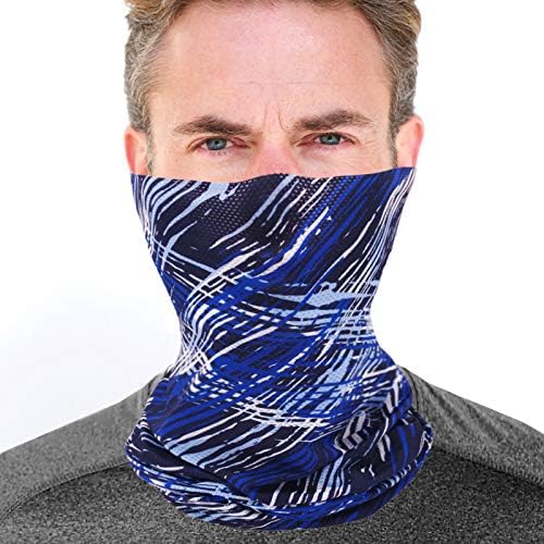 Mesh Fishing Sun Face Mask UV Protection for Men Women Dust Windshield in Summer Blue