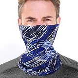 Mesh Fishing Sun Face Mask UV Protection for Men Women Dust Windshield in Summer Blue