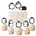 Penguin Cupcake Toppers Picks for Boys Girls Birthday Party Baby Shower Supplies 24 Pack