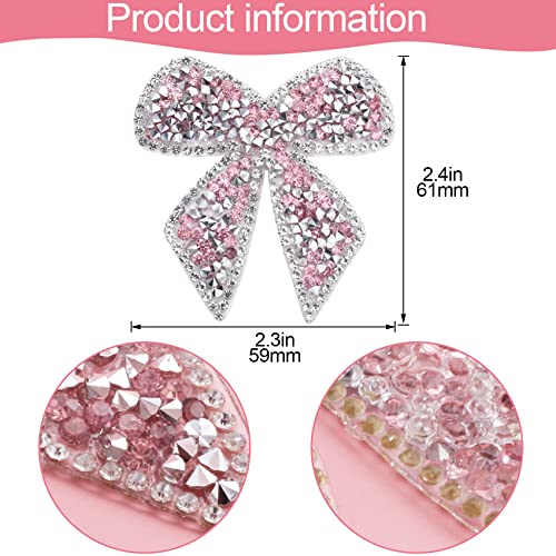 Oiiki 8 Pcs Bow-Knot Rhinestones Patches thumb #1