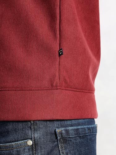 Image of Thomas Scott Men's | Regular Fit | Long Sleeves | High Neck | Solid | 100% Polyester | Knitted | Sweatshirt | Dry Clean Only