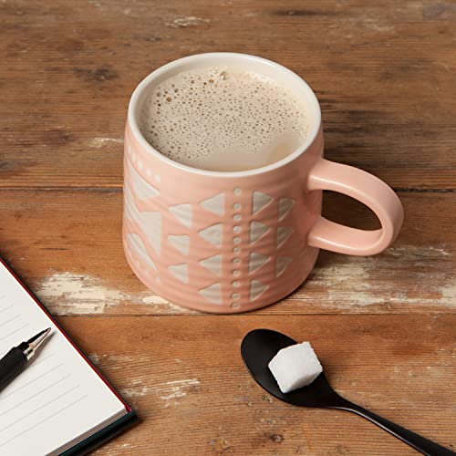 Taza de cerámica rosa 14 oz Danica Studio miniatura 4