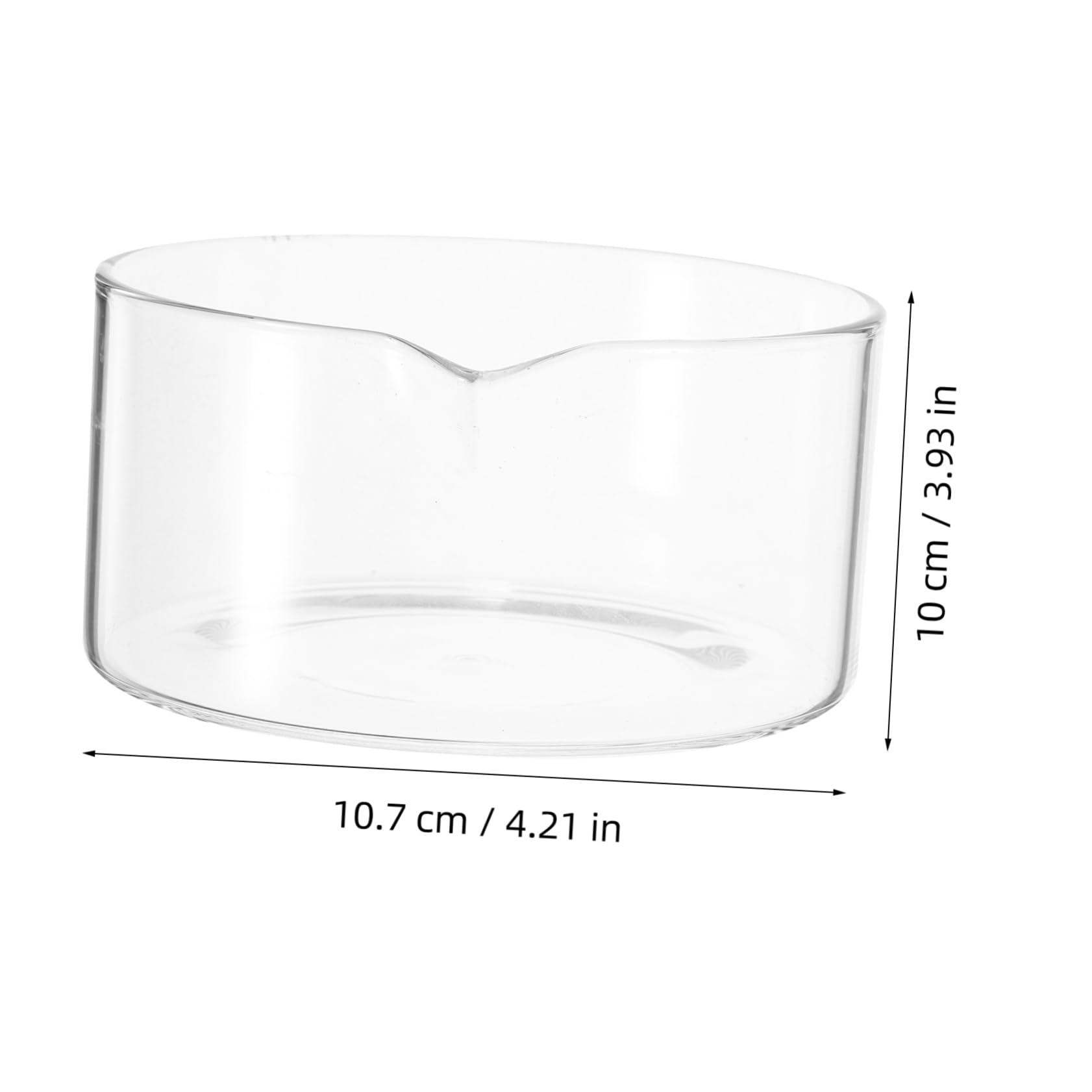 ULTECHNOVO 4 Stück Kristallisationsschale aus Glas glasbehälter Kristallglas Petrischale aus Glas Kristallisationsschale Glas Laborverdunstungsschalen Verdunstungsschale aus Glas
